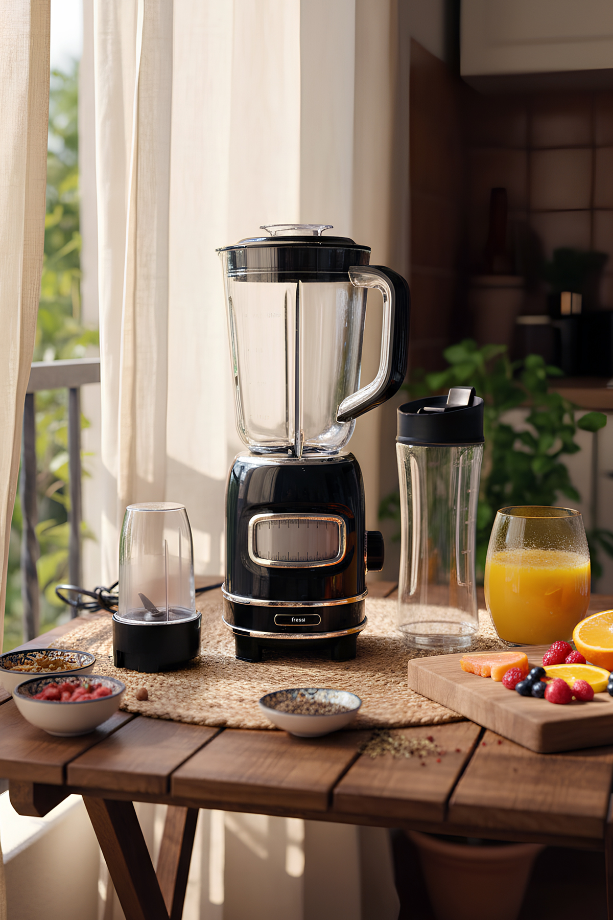FRESSİ FR-BL01 RETROBLEND ÖĞÜT. SİYAH BLENDER