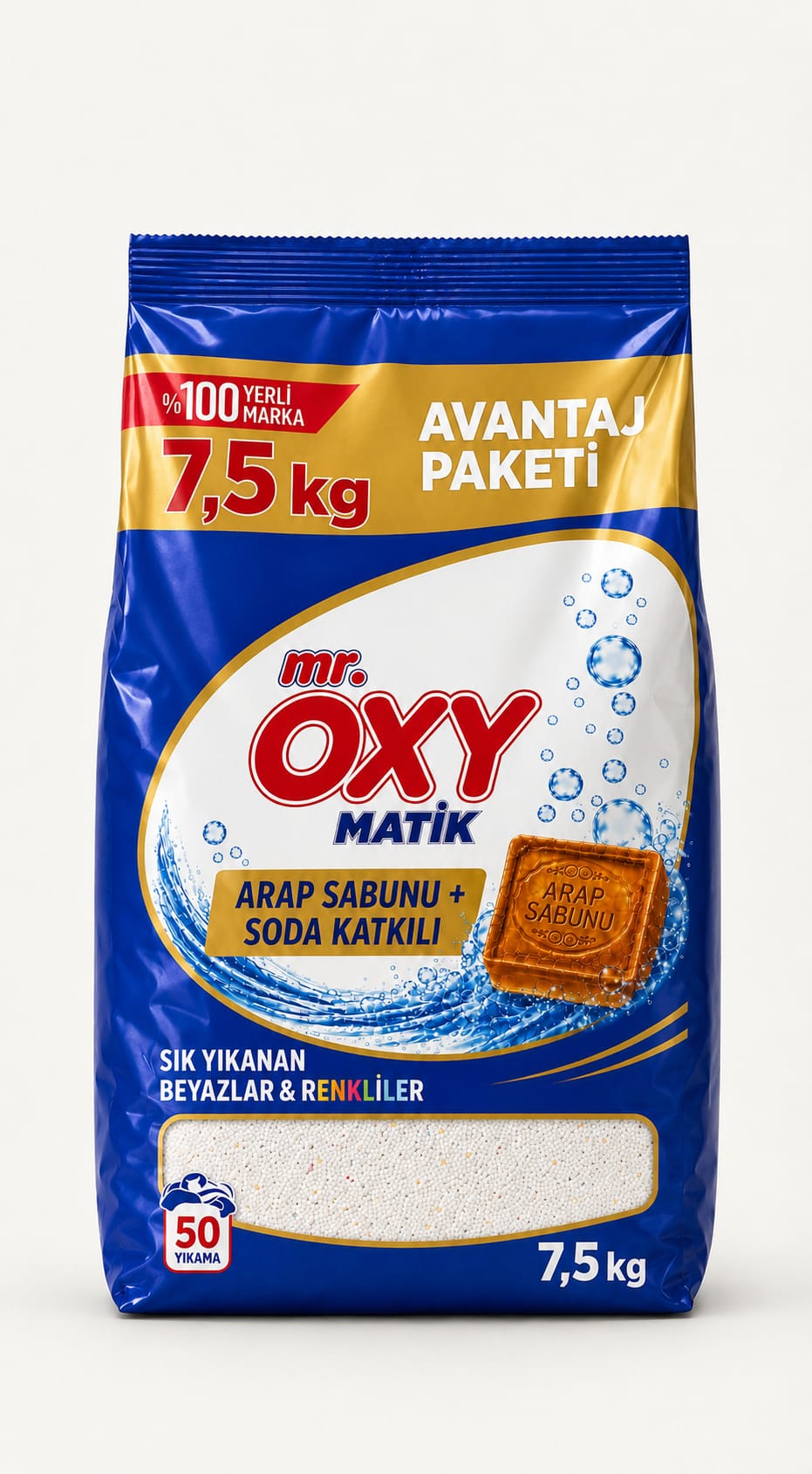 MR.OXY ARAP SABUNU+SODA TOZ DETERJAN 7,5 KG